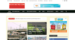 Desktop Screenshot of delhi-metro.com